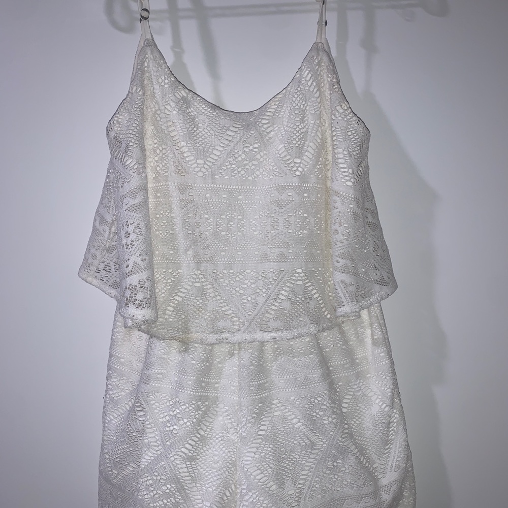 White Lace Romper